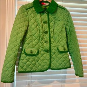 Boden Kelly Green Quilted Utility Jacket